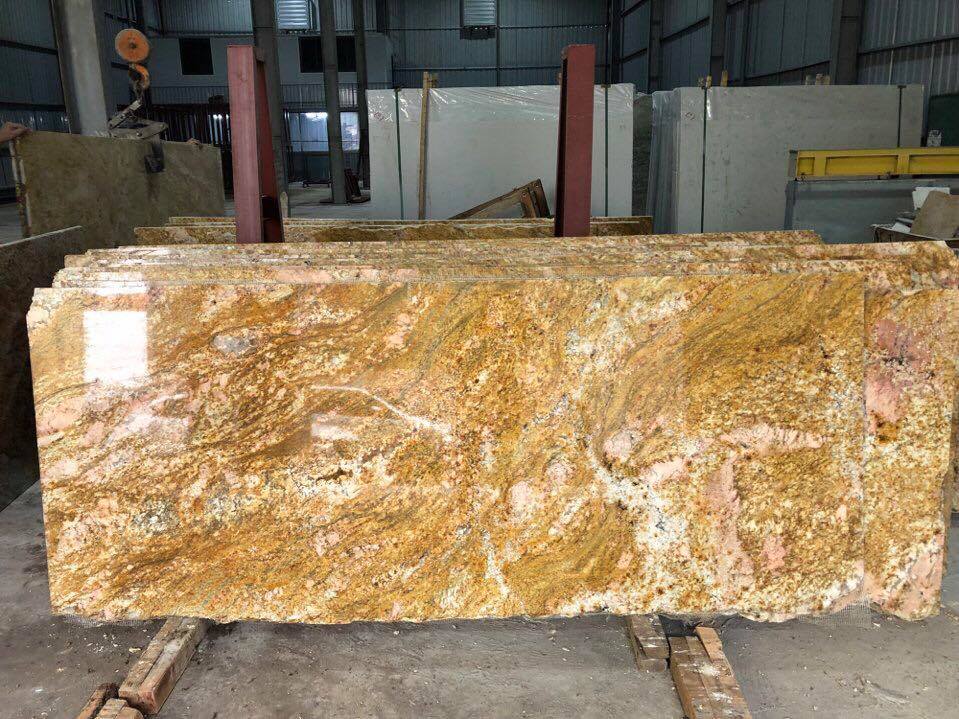 Tấm đá ốp lát granite vàng Hoàng Gia Tấm đá ốp lát granite vàng Hoàng Gia