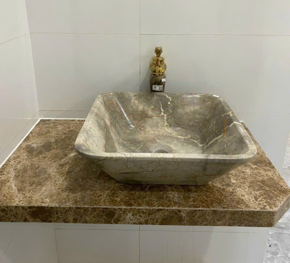 Mặt bàn đá lavabo tự nhiên