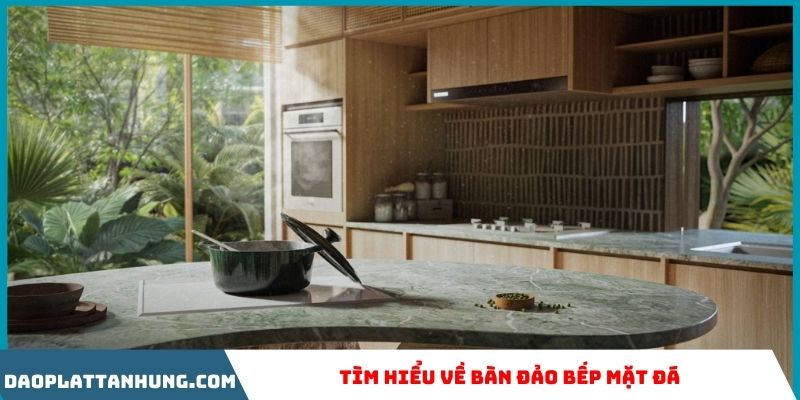 Bàn đảo bếp mặt đá là một phần thiết kế nội thất hiện đại Bàn đảo bếp mặt đá là một phần thiết kế nội thất hiện đại