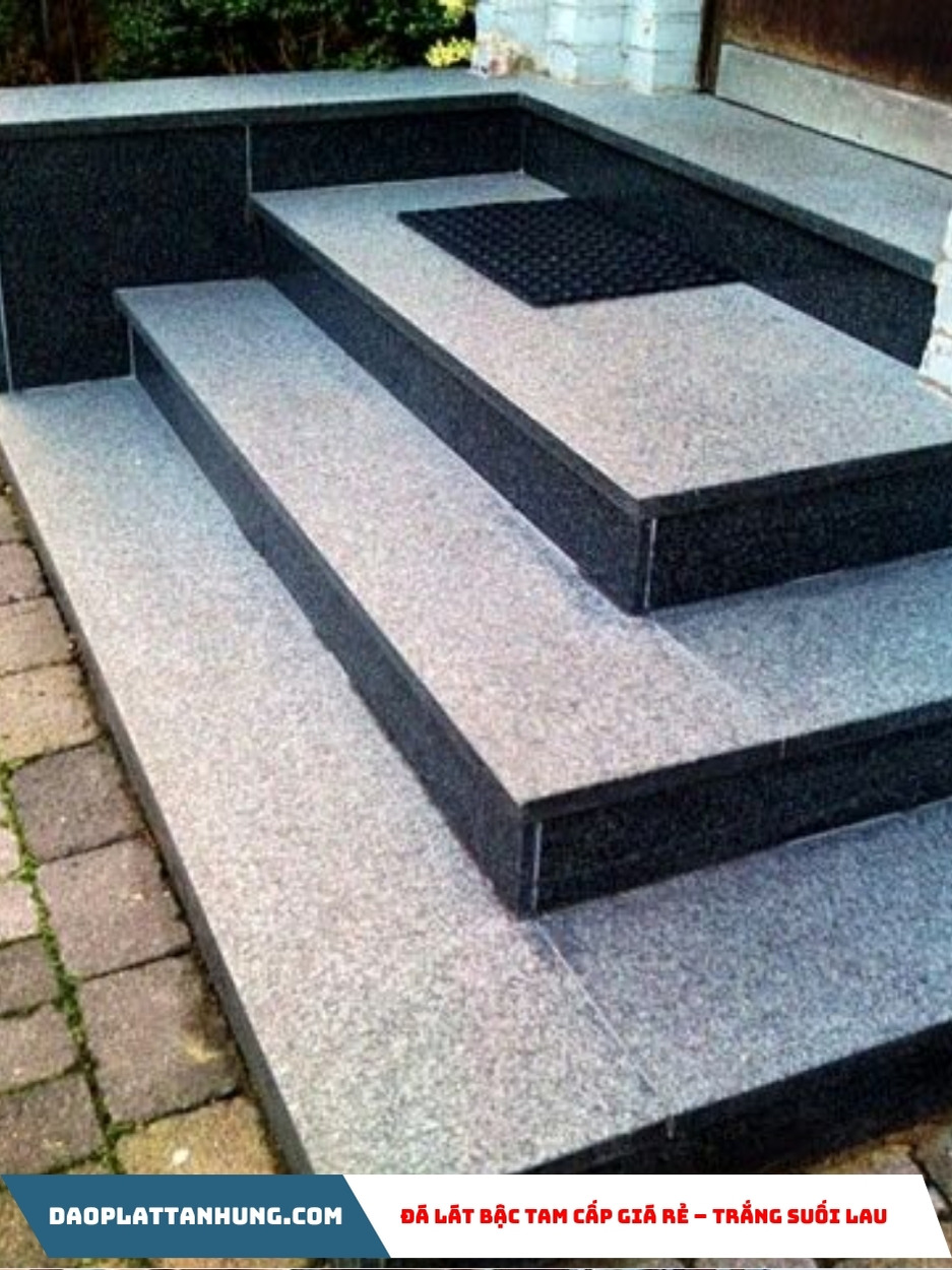 Đá lát bậc tam cấp giá rẻ – Trắng suối lau