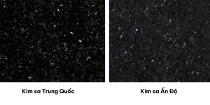 So sánh đá kim sa Ấn Độ và Trung Quốc