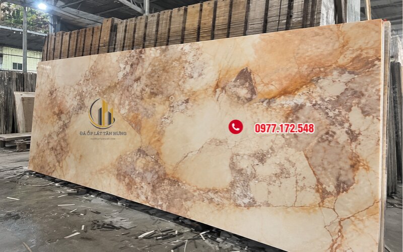 Mẫu đá nung kết màu vàng vân đẹp